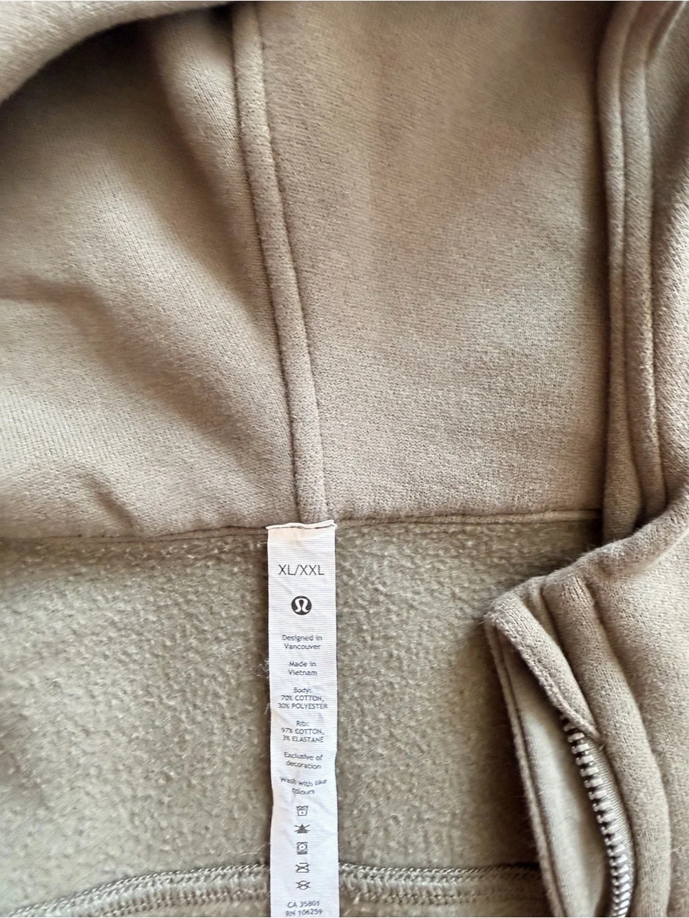 lululemon athletica Zip-Up Hoodie - Olive